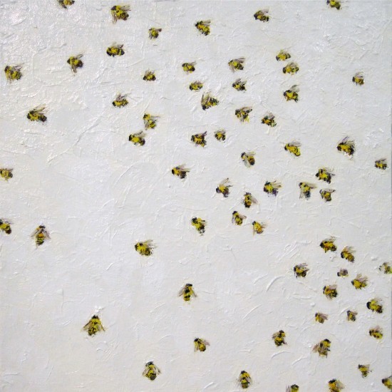 Entourage, Oil on Canvas, 18"x18" 2012