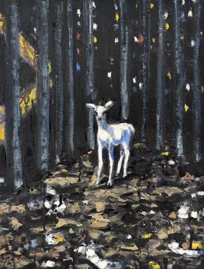 Fawn, Oil on Canvas, 16"x11" 2026
