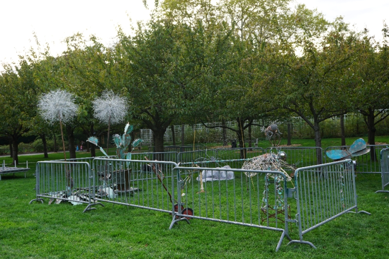 Sculpture Installation, Metal, Approx. 20 x 30 ft, Brooklyn Botanic Garden, 2014