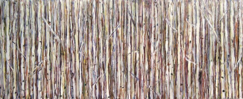 Hunt, Oil on Canvas, 24"x60" (Diptych) 2009